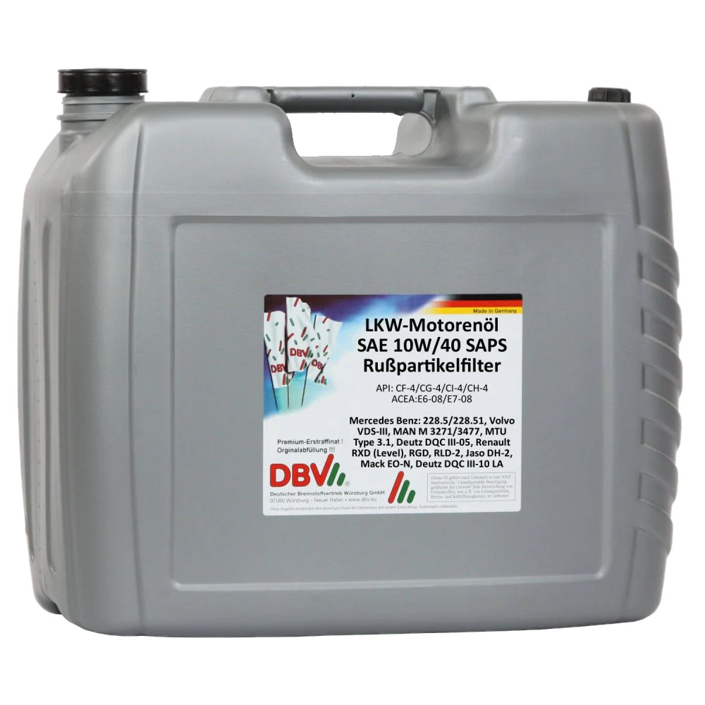 10W-40 SAPS für Rußpartikelfilter LKW-Motorenöl