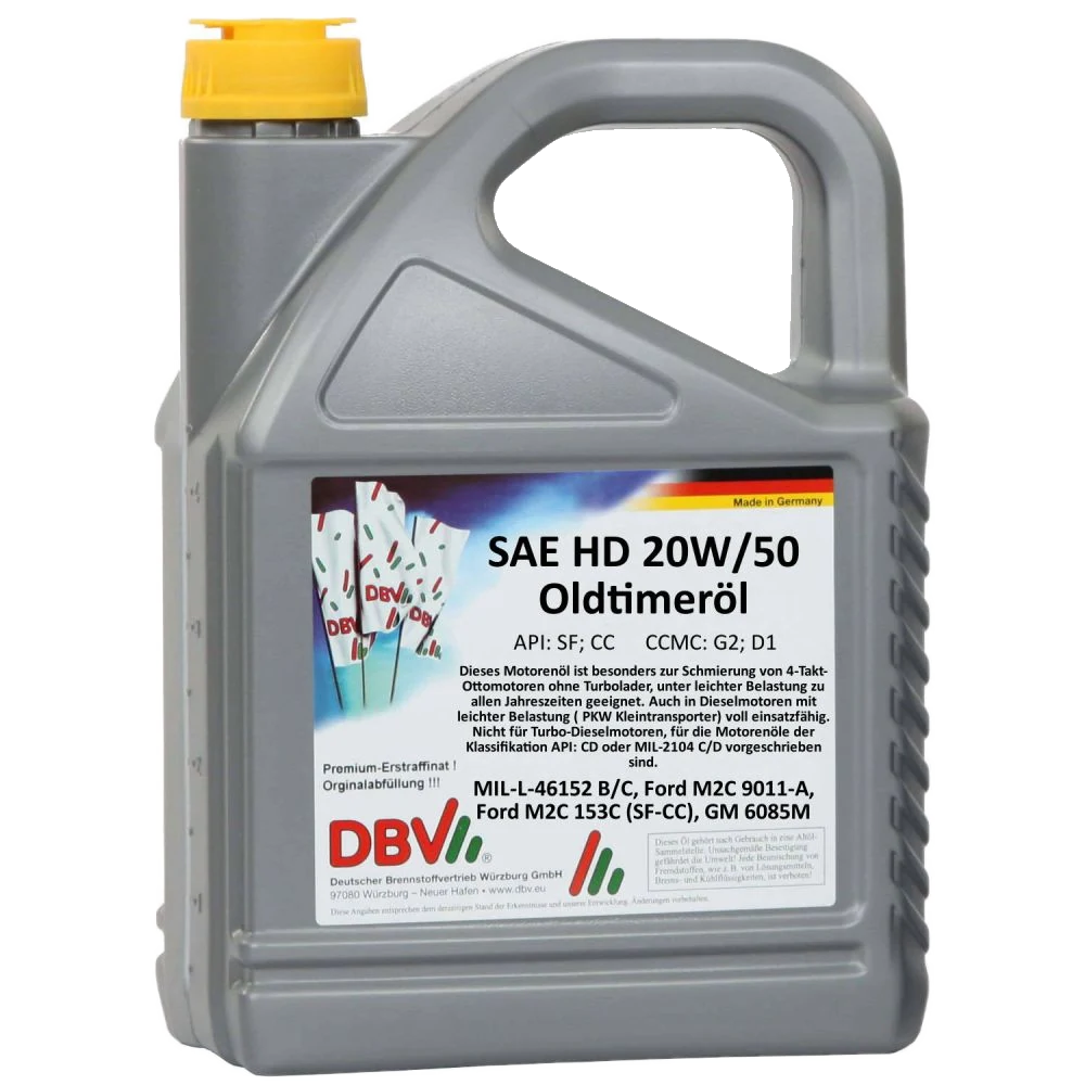 20W-50 HD SAE Oldtimeröl