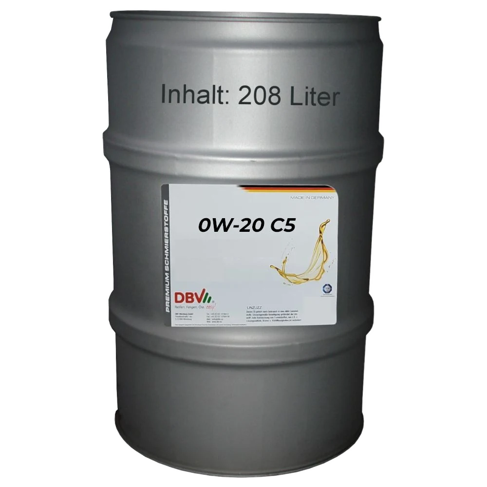0W-20 C5 synthetisches Motorenöl ILSAC GF-7A 208-Liter-Fass
