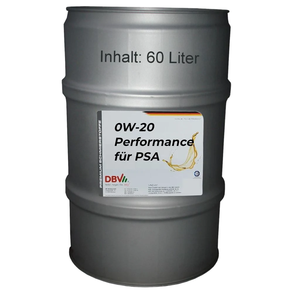 0W-20 Performance für PSA 60-Liter-Fass