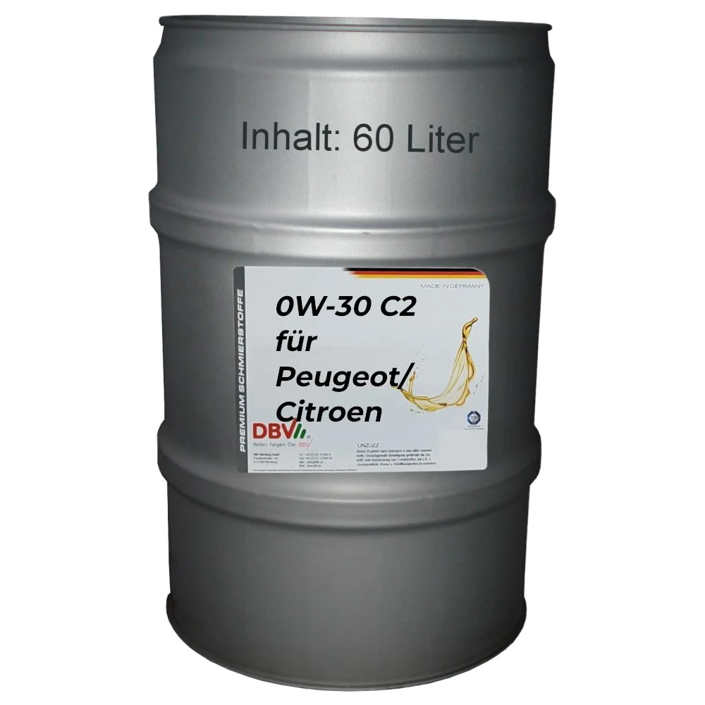 0W-30 C2 für Peugeot/Citroen 60-Liter-Fass