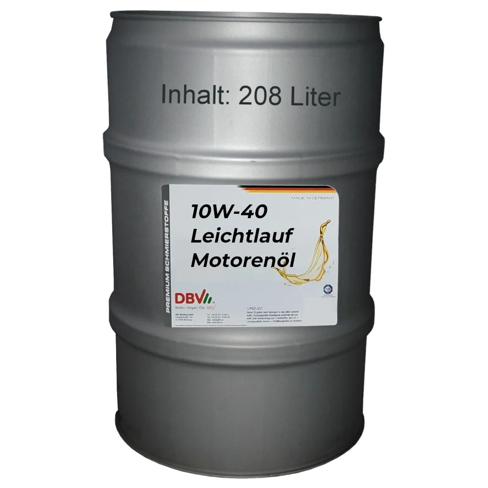 10W-40 DBV-Leichtlauf-Motorenöl 208-Liter-Fass