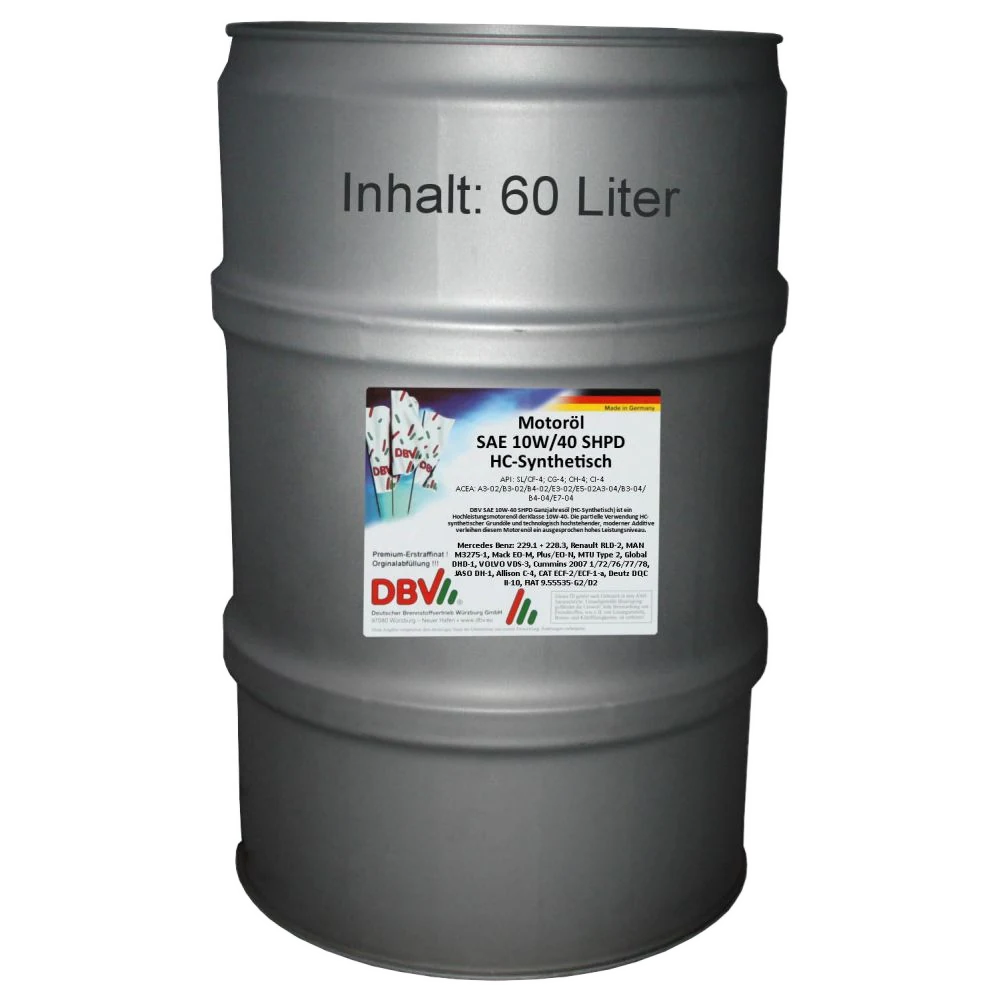 10W-40 SHPD-Ganzjahresöl 60-Liter-Fass
