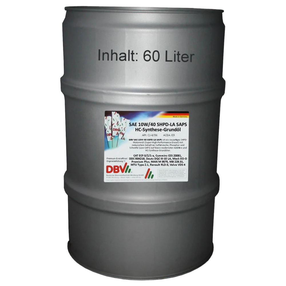 10W-40 SHPD-LA SAPS 60-Liter-Fass