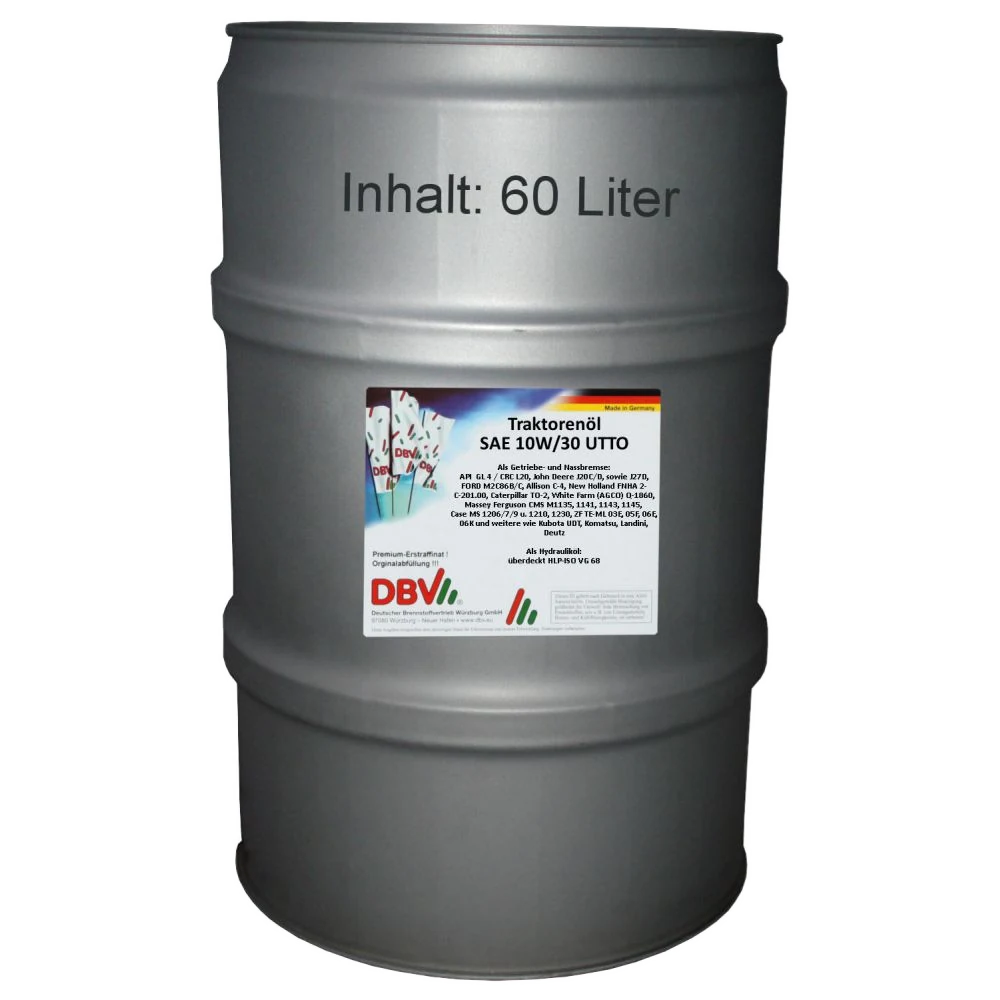 10W/30 UTTO-Universal Traktorenöl / Getriebeöl u. Hydrauliköl 60-Liter-Fass