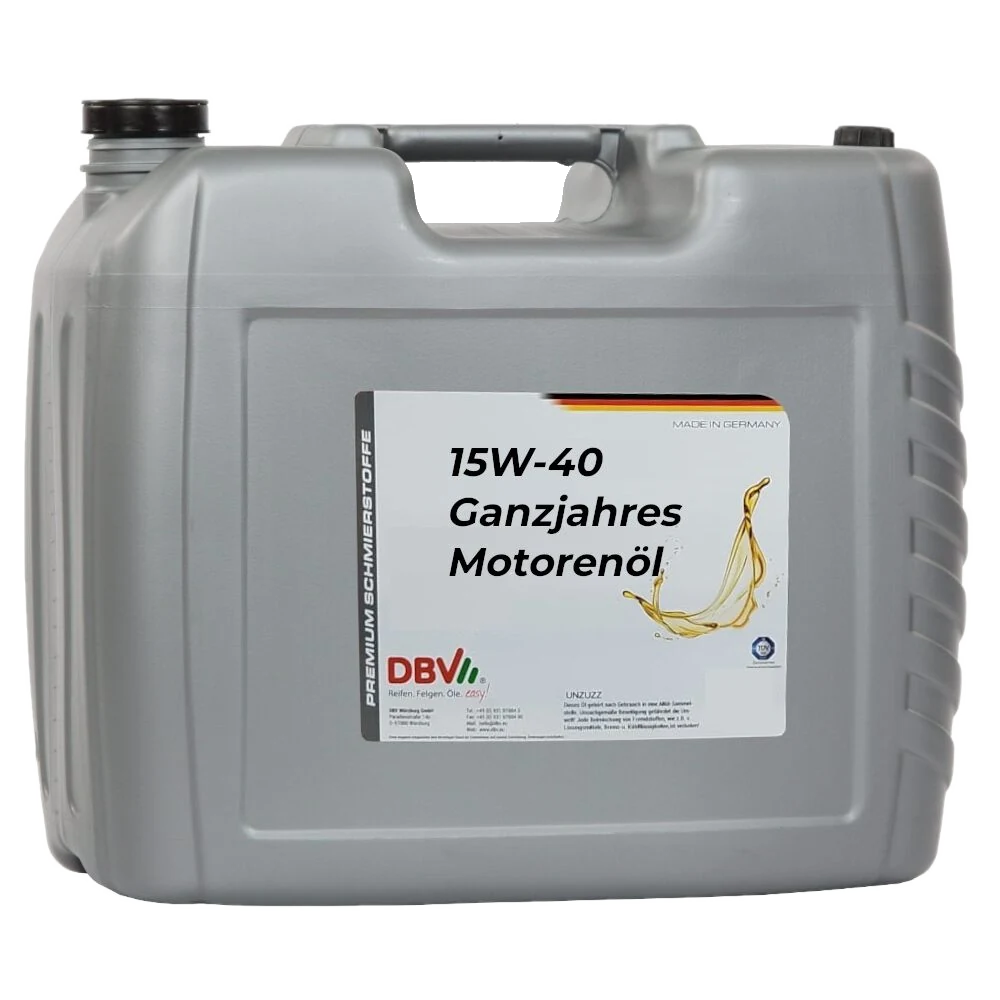 15W-40 DBV-Ganzjahres-Motorenöl 20-Liter-Kanister