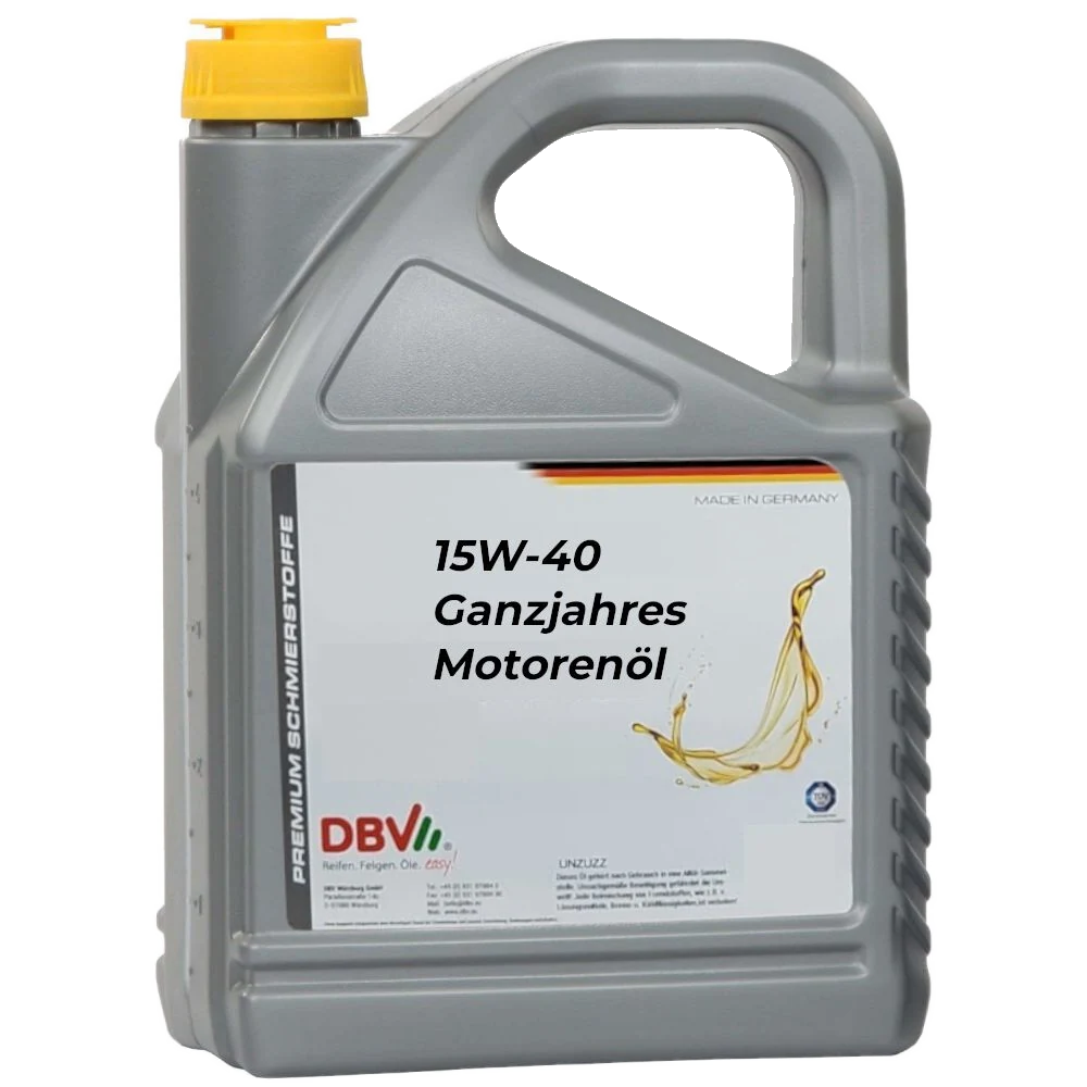15W-40 DBV-Ganzjahres-Motorenöl 5-Liter-Kanne
