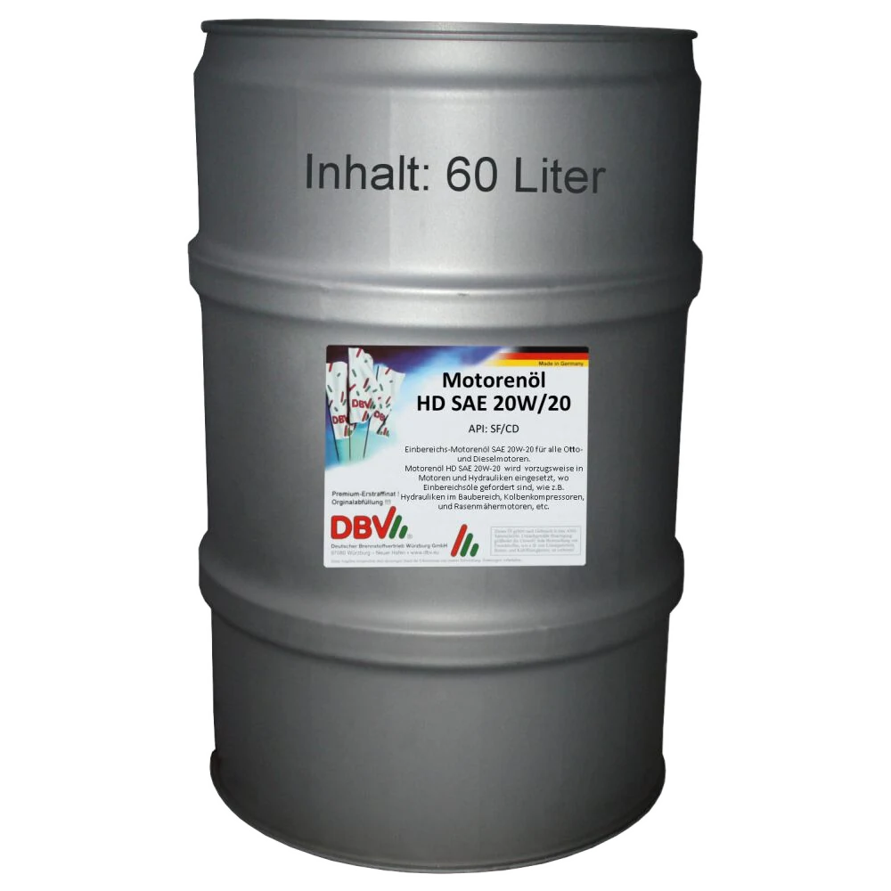 20W-20 HD SAE 60-Liter-Fass