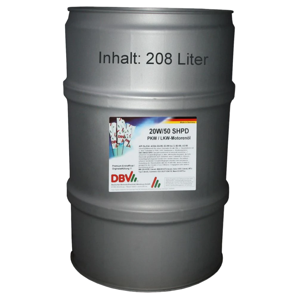 20W-50 SHPD 208-Liter-Fass