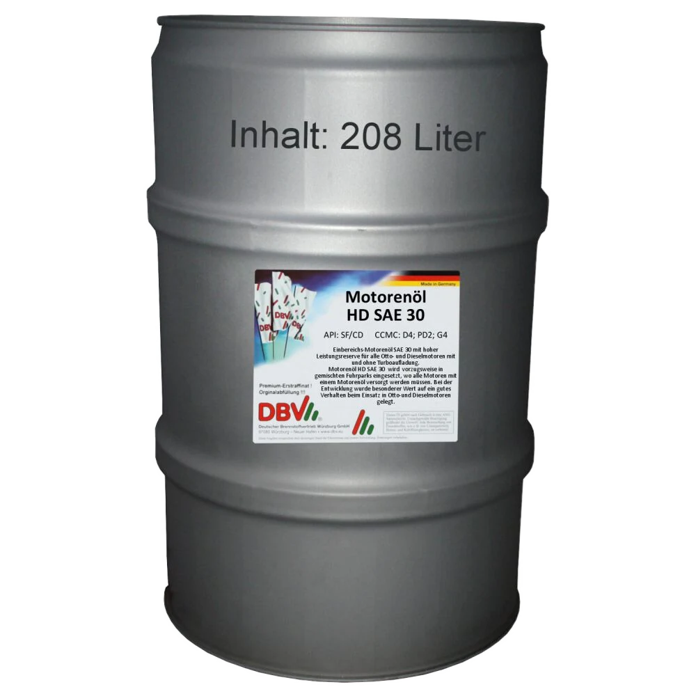 30 SAE HD 208-Liter-Fass