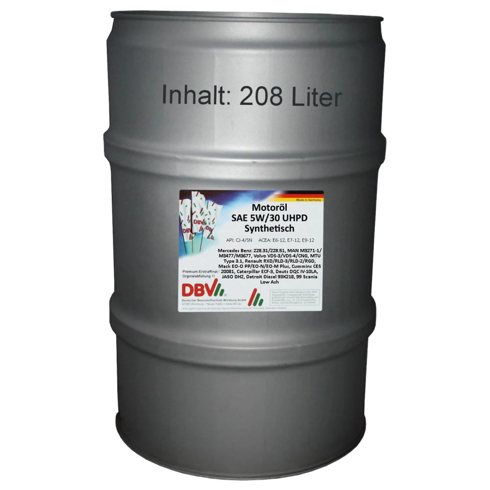 5W-30 UHPD Synthetik-Öl neuster Technologie 208-Liter-Fass