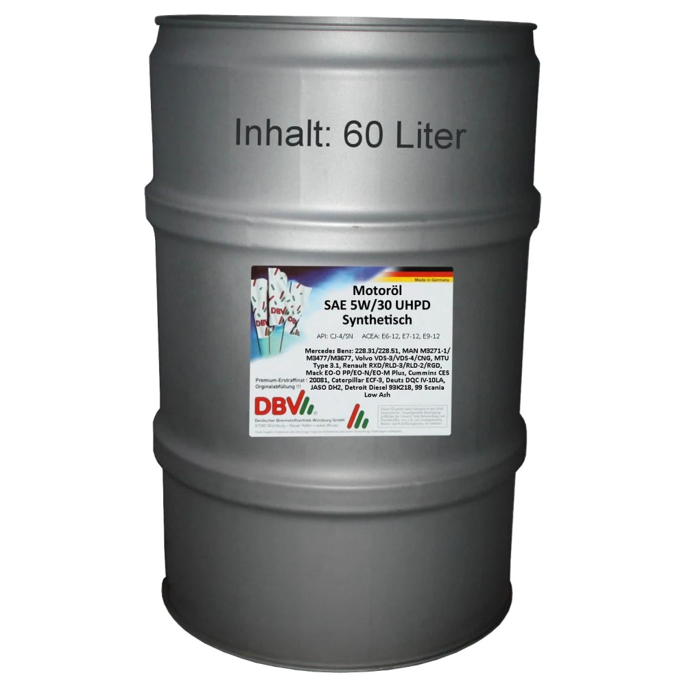 5W-30 UHPD Synthetik-Öl neuster Technologie 60-Liter-Fass