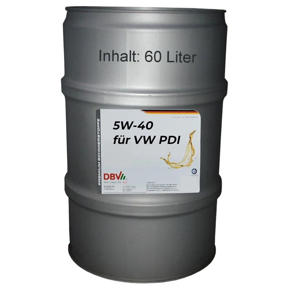 5W-40 synthetisch für VW PDI (Pumpe-Düse) 60-Liter-Fass