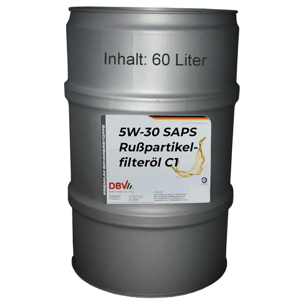 5W/30 SAPS Rußpartikelfilteröl C1 für Ford, Mazda, Volvo 60-Liter-Fass