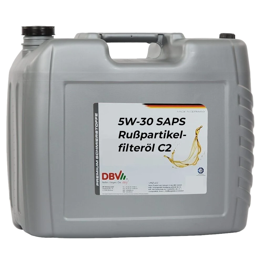 5W/30 SAPS Rußpartikelfilteröl C2 für Peugeot + Citroen 20-Liter-Kanister