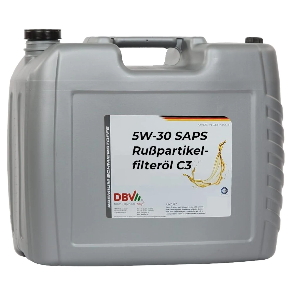 5W/30 SAPS Rußpartikelfilteröl C3 für BMW, MB, Opel Dexos 2, VW-PDI 20-Liter-Kanister