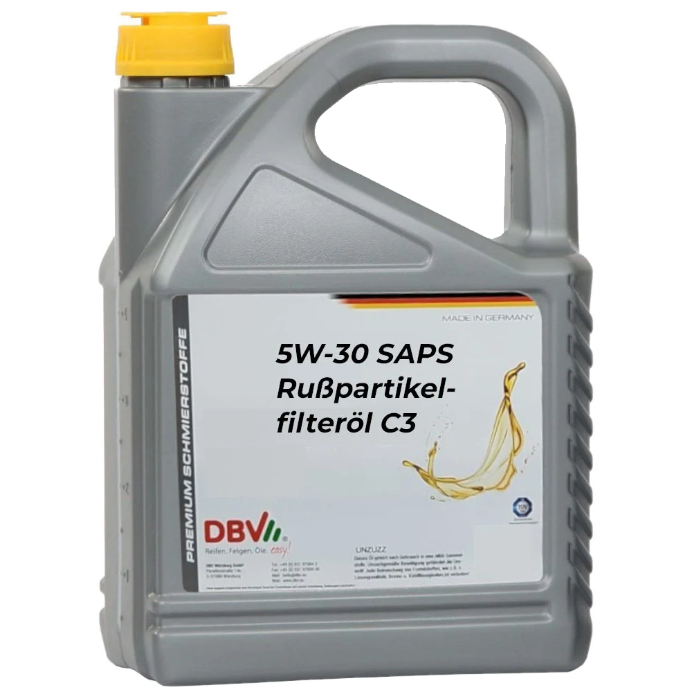 5W/30 SAPS Rußpartikelfilteröl C3 für BMW, MB, Opel Dexos 2, VW-PDI 5-Liter-Kanne