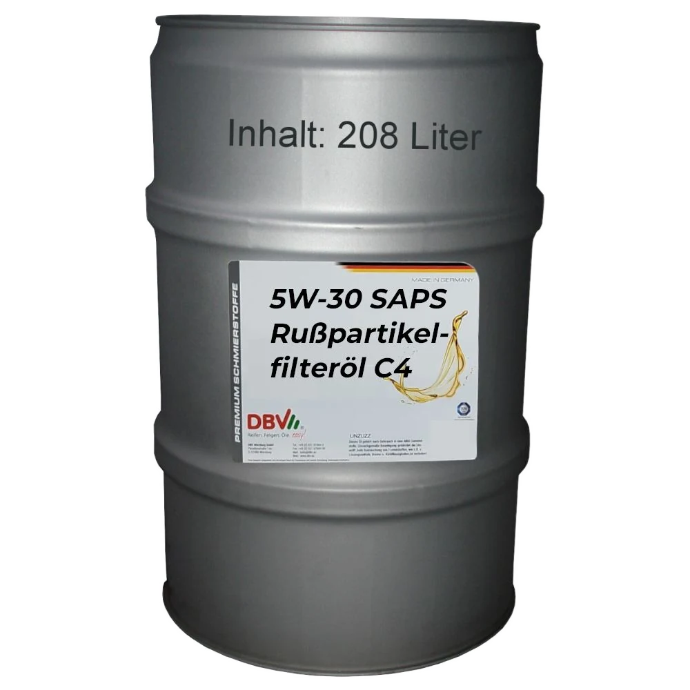 5W/30 SAPS Rußpartikelfilteröl C4 für Renault RN0720, MB 226.51, 229.51 208-Liter-Fass