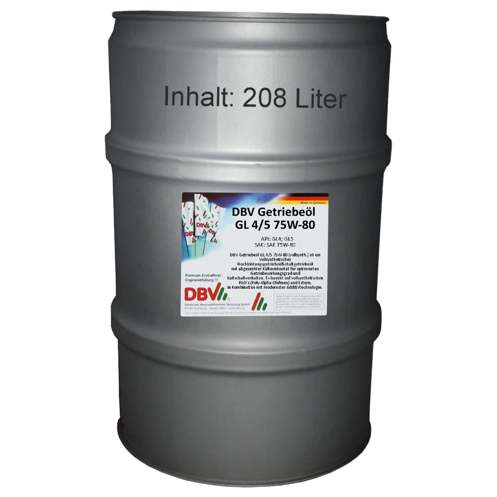 75W-80 GL4/5 (vollsynthetisch) 208-Liter-Fass