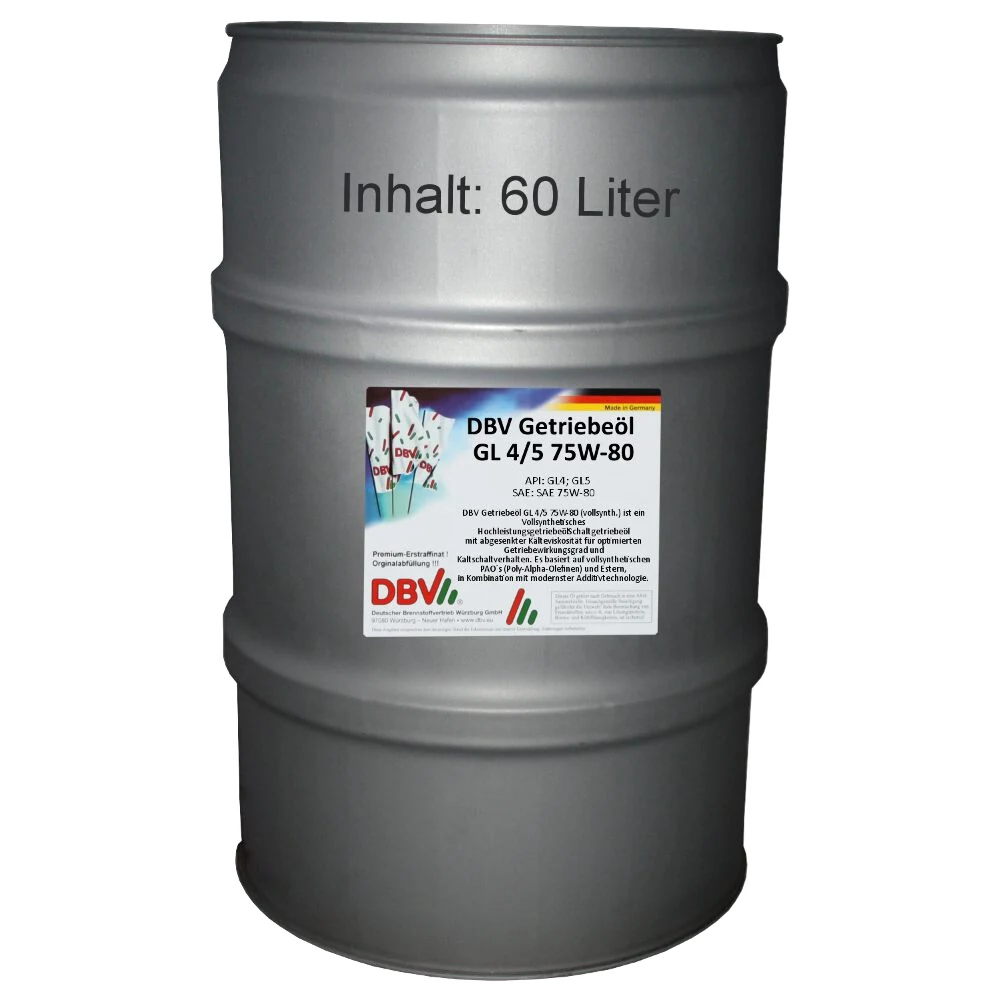 75W-80 GL4/5 (vollsynthetisch) 60-Liter-Fass