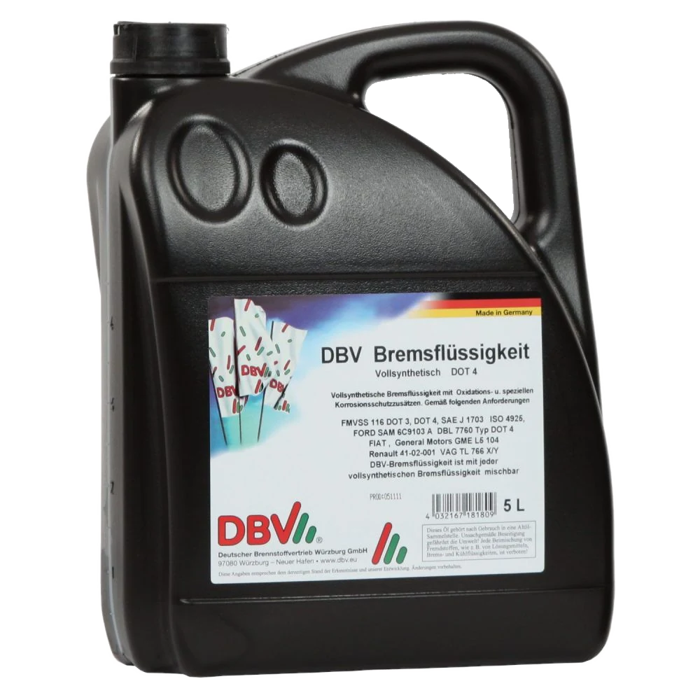 Bremsflüssigkeit DOT 4 (vollsynthetisch) 5-Liter-Kanne