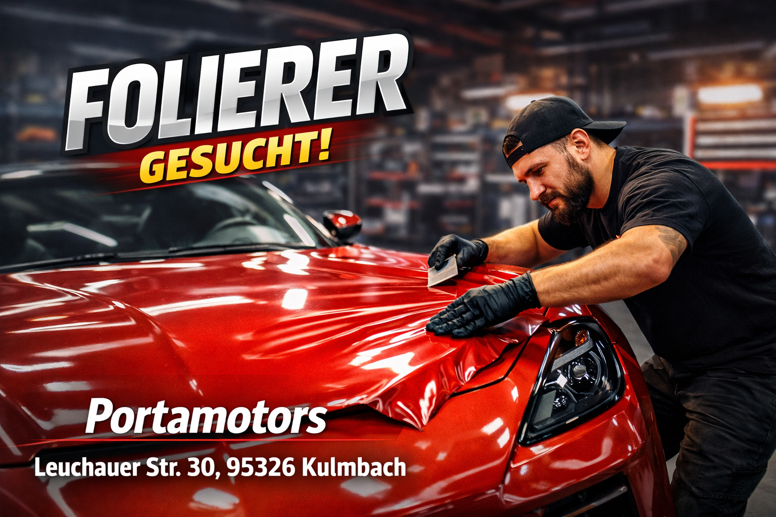 Вакансия мастера по оклейке в Portamotors, Кульмбах